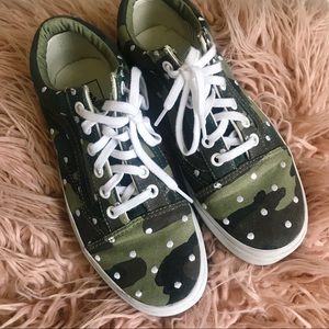 Camo Polka Dot Old Skool Vans